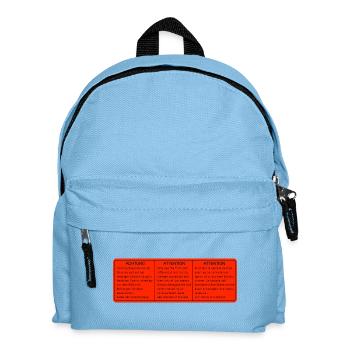  DIFF LOCKS differenzialsperren aufkleber - Kinder Rucksack - Hellblau - Vorne