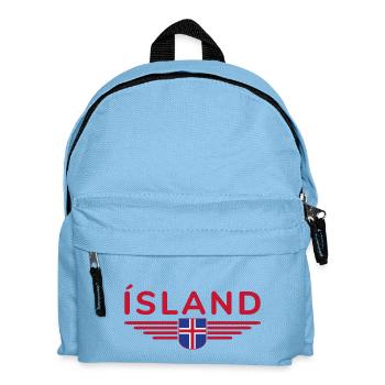 Iceland T-Shirt – Magic of the Northern Lights - Kids' Backpack - light blue - Front