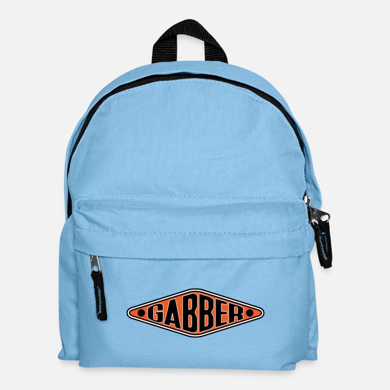 Gabber Shirt – Hardcore Techno Rave Vibes - Kinder Rucksack - Hellblau