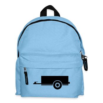 Hauling trailer - Kids' Backpack - light blue - Front