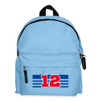 Number 12 France - Kids' Backpack - light blue - Front