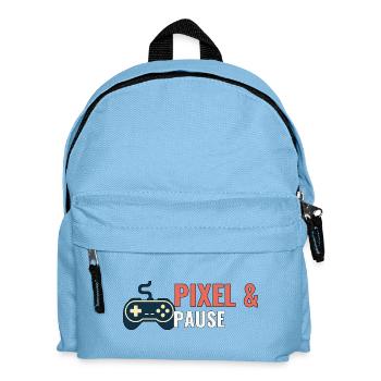 Pixel & Pause. - Kinder Rucksack - Hellblau - Vorne