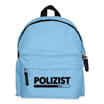 Polizist // Polizistin // Polizei //Polizeibeamtin - Kinder Rucksack - Hellblau - Vorne