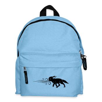 The Black Fox and the Wind - Kids' Backpack - light blue - Front