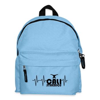 calisthenics heartbeat pulse training handstand - Kids' Backpack - light blue - Front