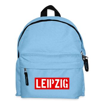 Leipzig - Freistaat Sachsen - Kinder Rucksack - Hellblau - Vorne