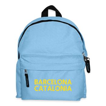 Barcelona – Catalonia Lyric Design - Kids' Backpack - light blue - Front
