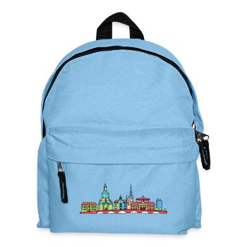 Ligne de la ville de Dresde à la Frauenkirche - Sac à dos Enfant - bleu clair - Devant