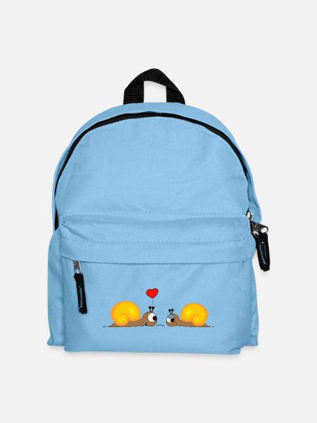 Snail-Love - Kids' Backpack - light blue