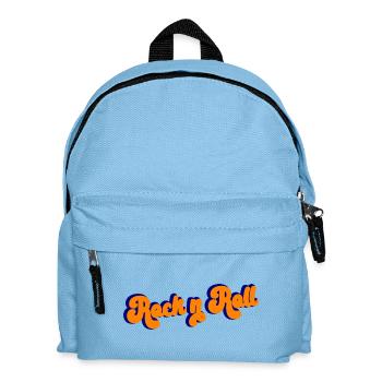 Rock and Roll Design Retro - Kids' Backpack - light blue - Front