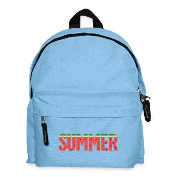 SUMMER – Lettrage Pastèque Frais - Sac à dos Enfant - bleu clair - Devant