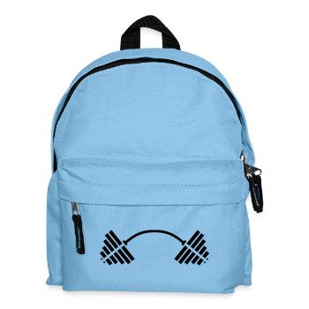 Max Power GYM: Workout & Motivation - Kinder Rucksack - Hellblau - Vorne