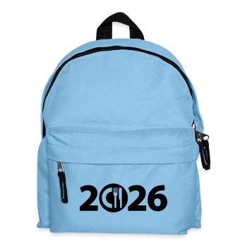 Chef 2026, Chef 2026, Restaurant 2026 - Kids' Backpack - light blue - Front