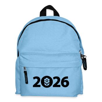 Gärtner 2026, Garten 2026, Florist 2026 - Kinder Rucksack - Hellblau - Vorne