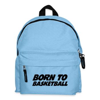 Geboren für Basketball - Kinder Rucksack - Hellblau - Vorne