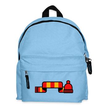 Fan scarf cap stadium logo - Kids' Backpack - light blue - Front