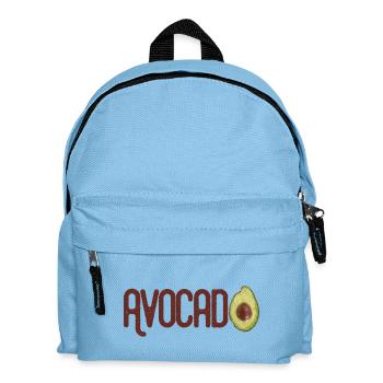 Trendy Yummy Avocado Grunge Style Text - Kinder Rucksack - Hellblau - Vorne