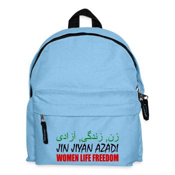 Women life freedom jin jiyan azadi - Sac à dos Enfant - bleu clair - Devant