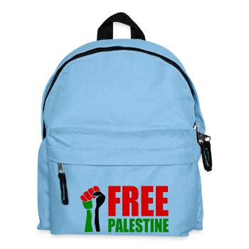 Free palestine - Sac à dos Enfant - bleu clair - Devant