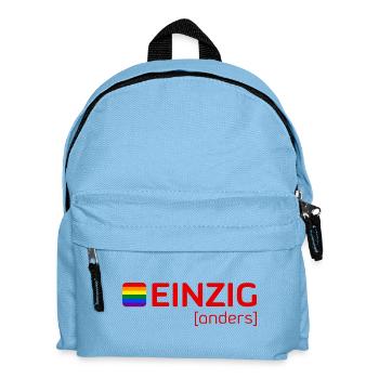 Einziganders - Kinder Rucksack - Hellblau - Vorne