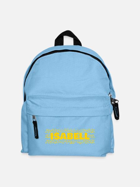 Geschenk für Isabell - Kinder Rucksack - Hellblau