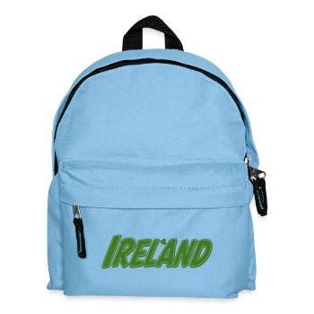 Irland Grün mit Kleeblatt - Kinder Rucksack - Hellblau - Vorne