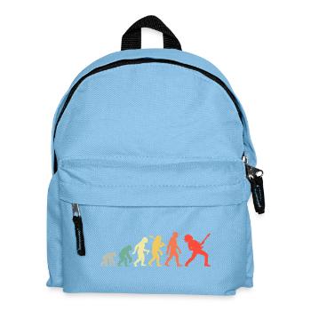 Gitarrist Evolution Rock und Metal Gitarrenspieler - Kinder Rucksack - Hellblau - Vorne