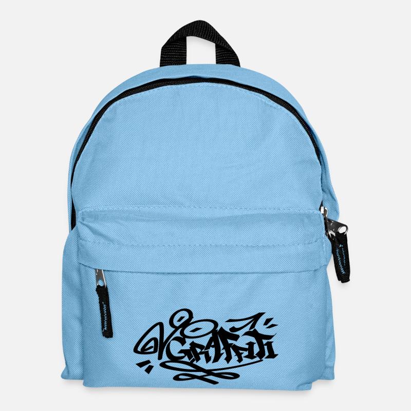 BLACK Graffiti - Kinder Rucksack - Hellblau