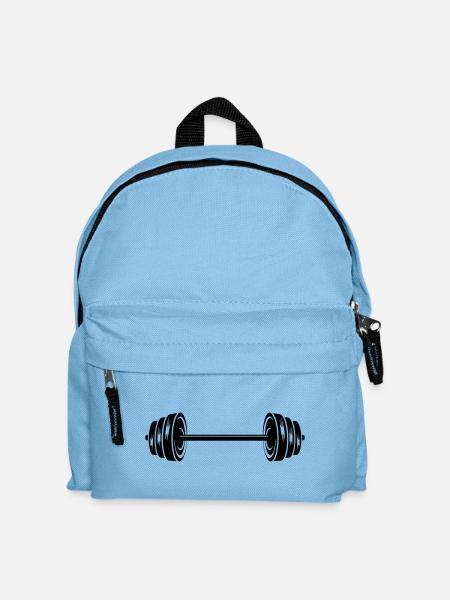 Poids haltères disques haltères haltères - Sac à dos Enfant - bleu clair