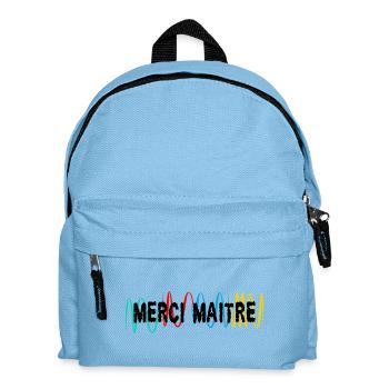 MASTER. MASTER. THANK YOU. THANK YOU, MASTER. MASTER - Kids' Backpack - light blue - Front