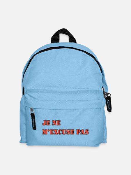 JE NE M’EXCUSE PAS - Sac à dos Enfant - bleu clair