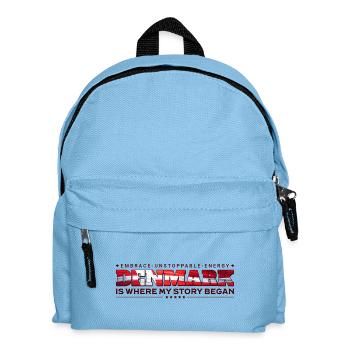 Dänemark, wo meine Geschichte begann - Kinder Rucksack - Hellblau - Vorne
