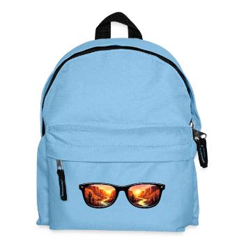 Lunettes de soleil Couchant du Désert - Sac à dos Enfant - bleu clair - Devant