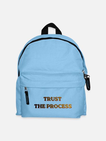 Trust The Process Vintage Banner - Kinder Rucksack - Hellblau