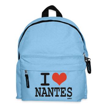 i love Nantes - couleurs personnalisables - Sac à dos Enfant - bleu clair - Devant