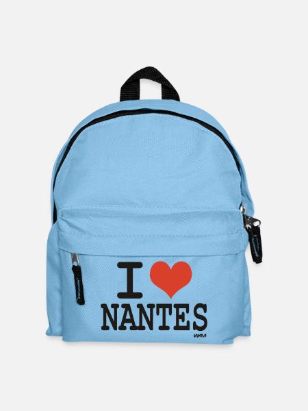 i love Nantes - couleurs personnalisables - Sac à dos Enfant - bleu clair