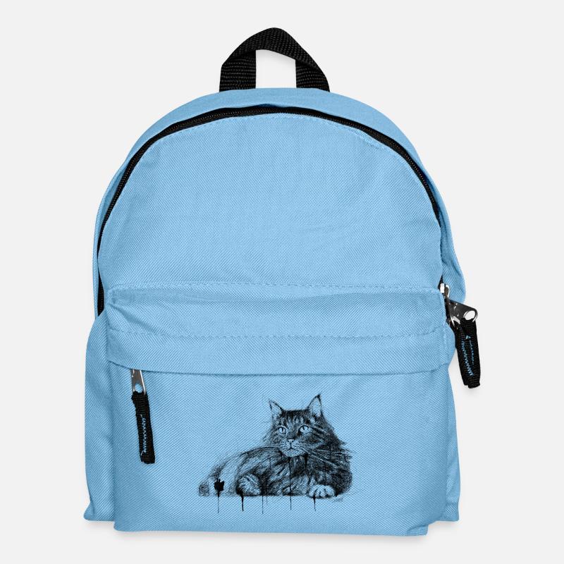 die Katze - Kinder Rucksack - Hellblau