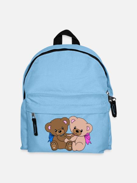 Teddybären - Kinder Rucksack - Hellblau
