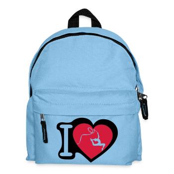 grs love heart heart gymnastique3 - Kids' Backpack - light blue - Front