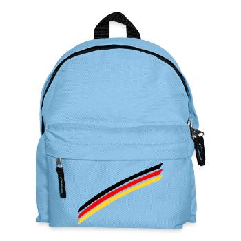 Deutschlandflagge - Kinder Rucksack - Hellblau - Vorne