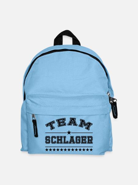 Team Schlager - Kinder Rucksack - Hellblau