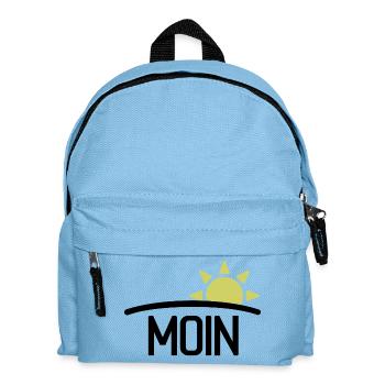 Moin Guten Morgen Sonne - Kinder Rucksack - Hellblau - Vorne