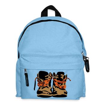alte Schuhe - Kinder Rucksack - Hellblau - Vorne