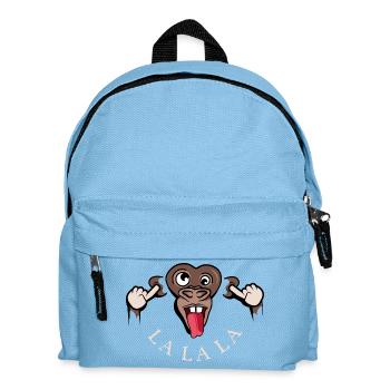 drôle singe lalala symbole illustration langue - Sac à dos Enfant - bleu clair - Devant