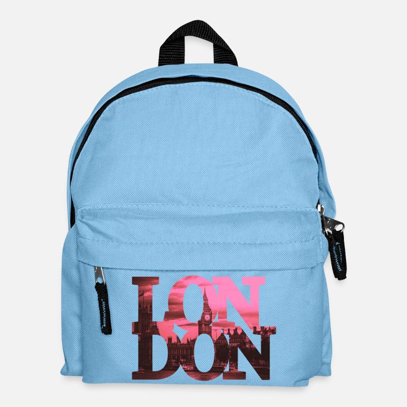 London - Kinder Rucksack - Hellblau
