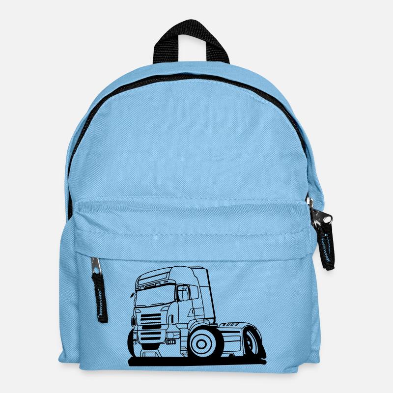 LKW Brummi - Kinder Rucksack - Hellblau