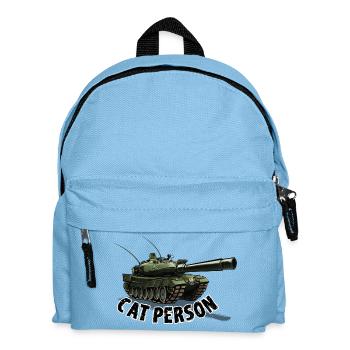 Cat person - Tank - Kinder Rucksack - Hellblau - Vorne