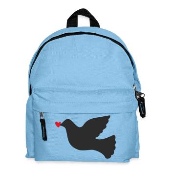 Friedenstaube Friede Freiheit - Kinder Rucksack - Hellblau - Vorne