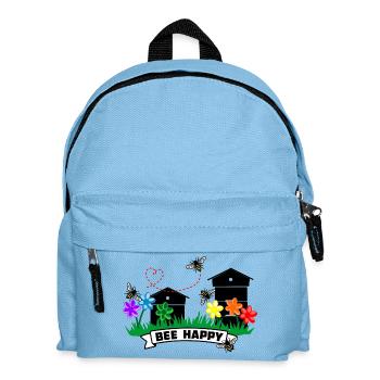 Honey greenhouses and flowers - Kids' Backpack - light blue - Front