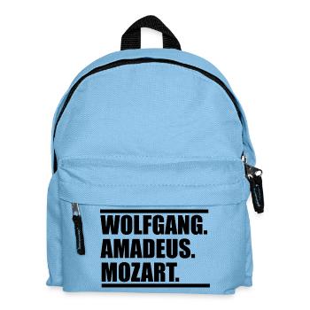 Wolfang Amadeus Mozart - Kinder Rucksack - Hellblau - Vorne
